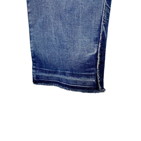 DL1961 Mara Straight Ankle Jeans Size 27 w/ Frayed Hem Side Seams 26" Inseam - Picture 5 of 11